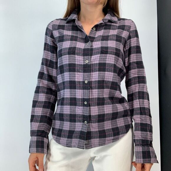 THE NORTH FACE plaid shirt top button down womens S - Picture 1 of 7
